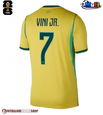 Brazílie Vinicius Junior #7 Domácí Dres MS 2026 Krátkým Rukávem